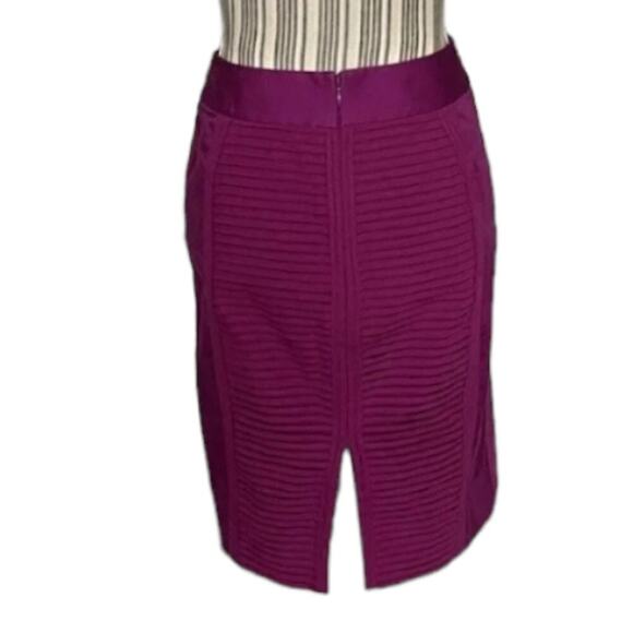 White House Black Market Layered Very Berry‎ Magenta Pink Pencil Skirt Size 12 - Picture 2 of 12